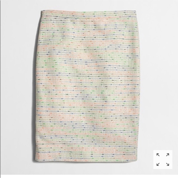 J. Crew Dresses & Skirts - NWT J.Crew Women’s Confetti Multi-Color Tweed Pencil Skirt Size 0 Petite